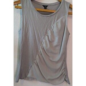 Ann Taylor sleeveless knit top cross drape Women's Size Medium Petite (588)